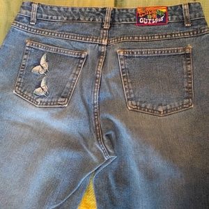 Vintage Butterfly Flare Jeans, size 13